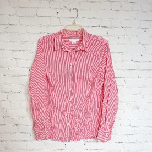 Liz Claiborne Tops - Liz Claiborne  Pink Stripe Dress Shirt